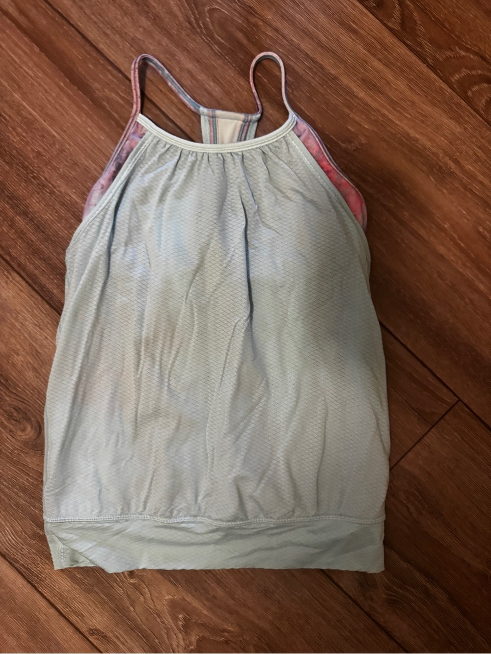 Ivivva by lululemon Light Mint Green Layered Tank Top